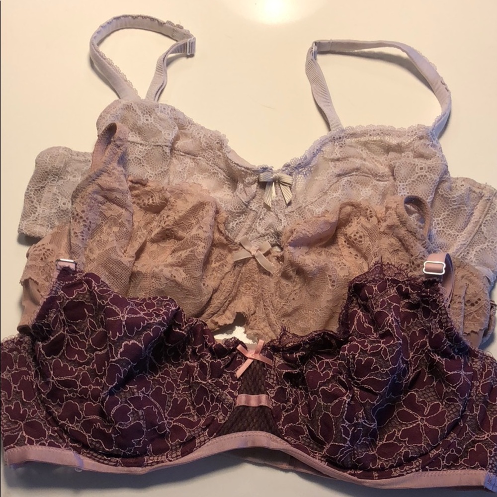Victoria secret used/ well loved bras unlined 36D